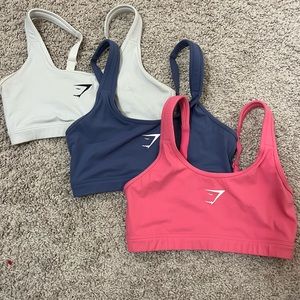 Gymshark scoopneck straining bra bundle